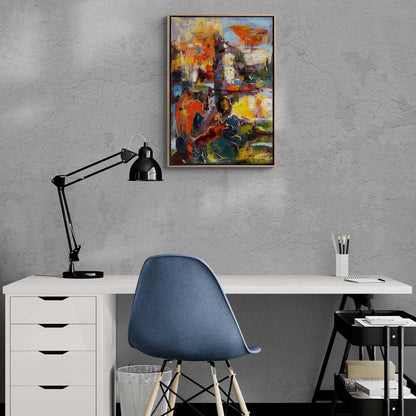 Kromatik Kompozisyon Yağlı Boya Tablosu