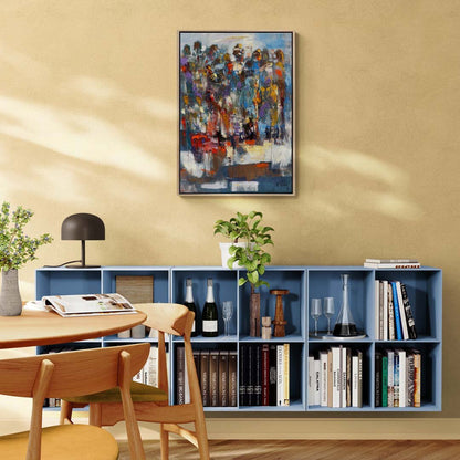 Soyut Ritmik Harmoni Yağlı Boya Tablosu