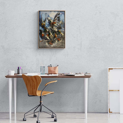 Güvercin Melodisi Yağlı Boya Tablosu