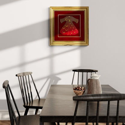 Elle Süslenmiş Duralite Kaftan Hat Sanatı Tablosu