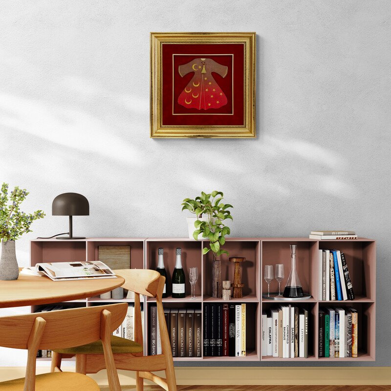 Elle Süslenmiş Duralite Kaftan Hat Sanatı Tablosu