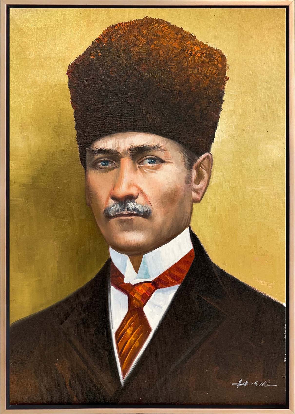 Halkın Lideri Yağlı Boya Tablosu