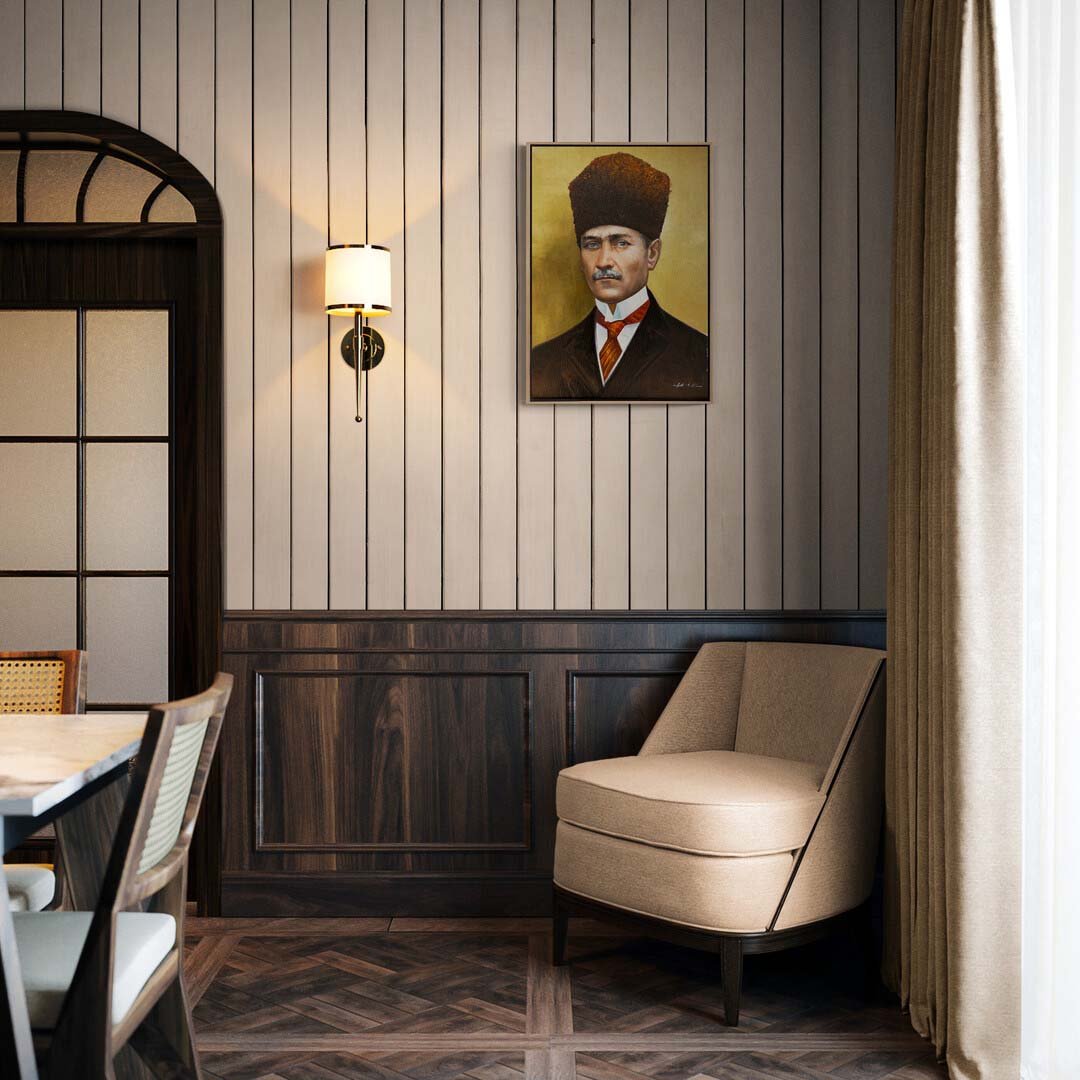 Halkın Lideri Yağlı Boya Tablosu