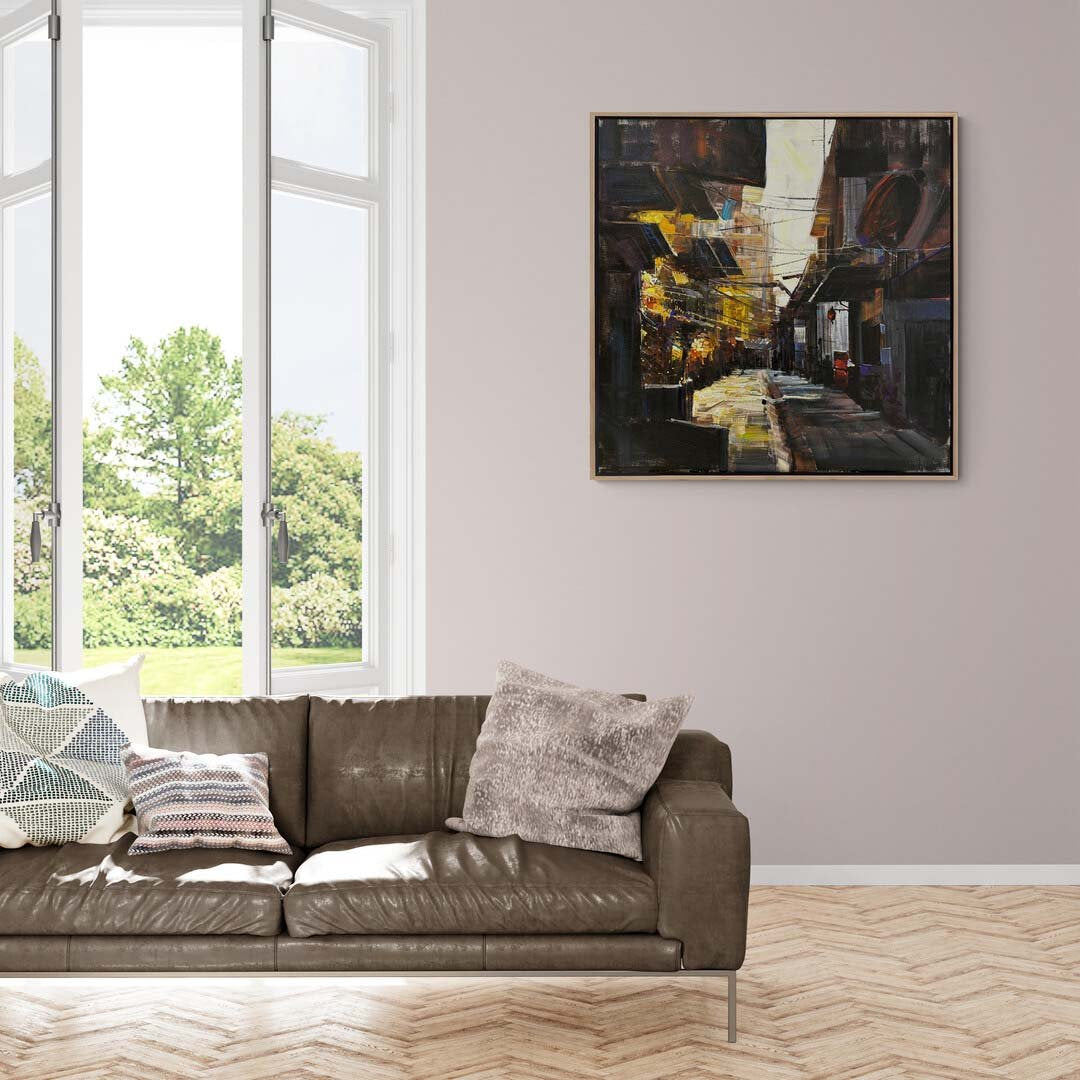 Tarihi Sokak İzleri Yağlı Boya Tablosu