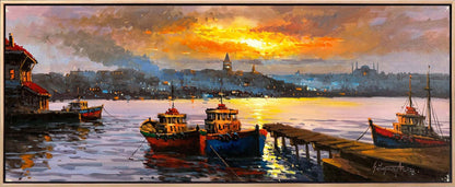 Gün Batımının Fısıltısı Yağlı Boya Tablosu