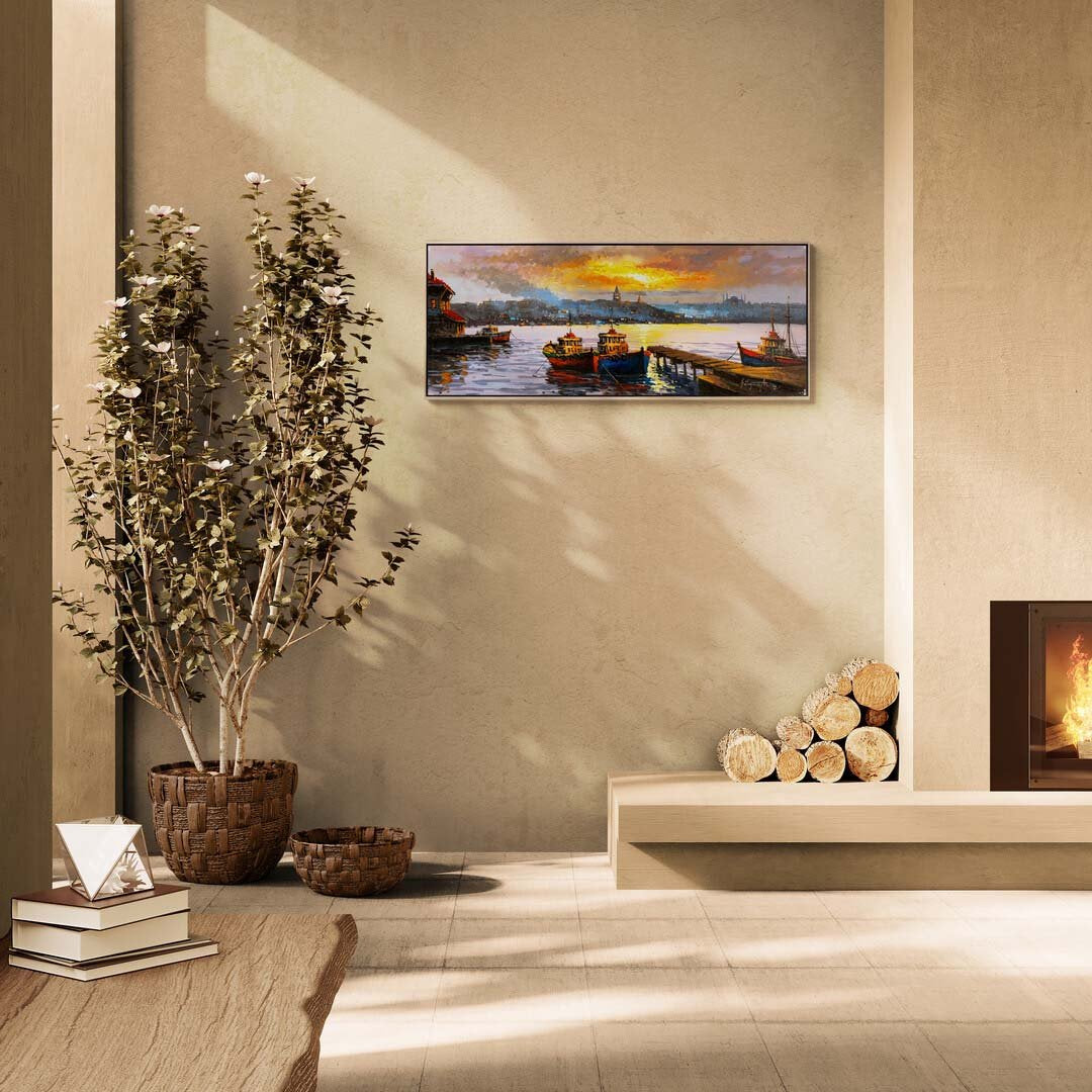 Gün Batımının Fısıltısı Yağlı Boya Tablosu