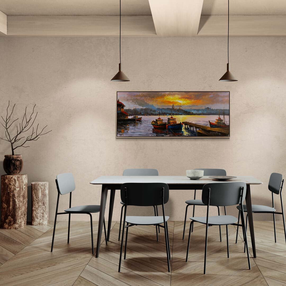 Gün Batımının Fısıltısı Yağlı Boya Tablosu