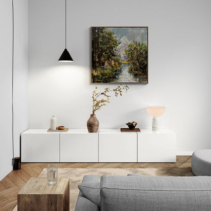 Serin Göl Kenarı Yağlı Boya Tablosu