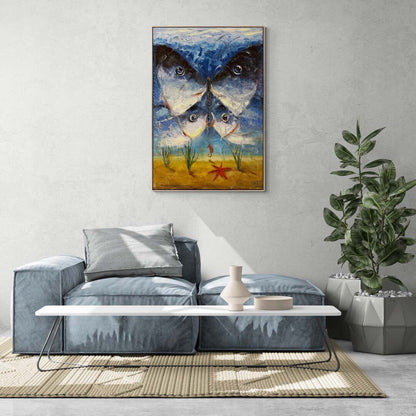 Sualtı Yaşamı Yağlı Boya Tablosu