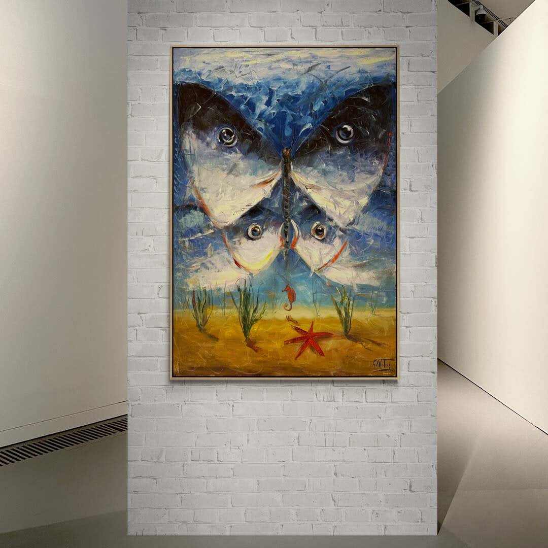 Sualtı Yaşamı Yağlı Boya Tablosu