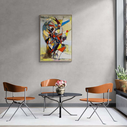 Geometrik Ahengi Yağlı Boya Tablosu