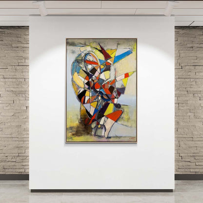 Geometrik Ahengi Yağlı Boya Tablosu