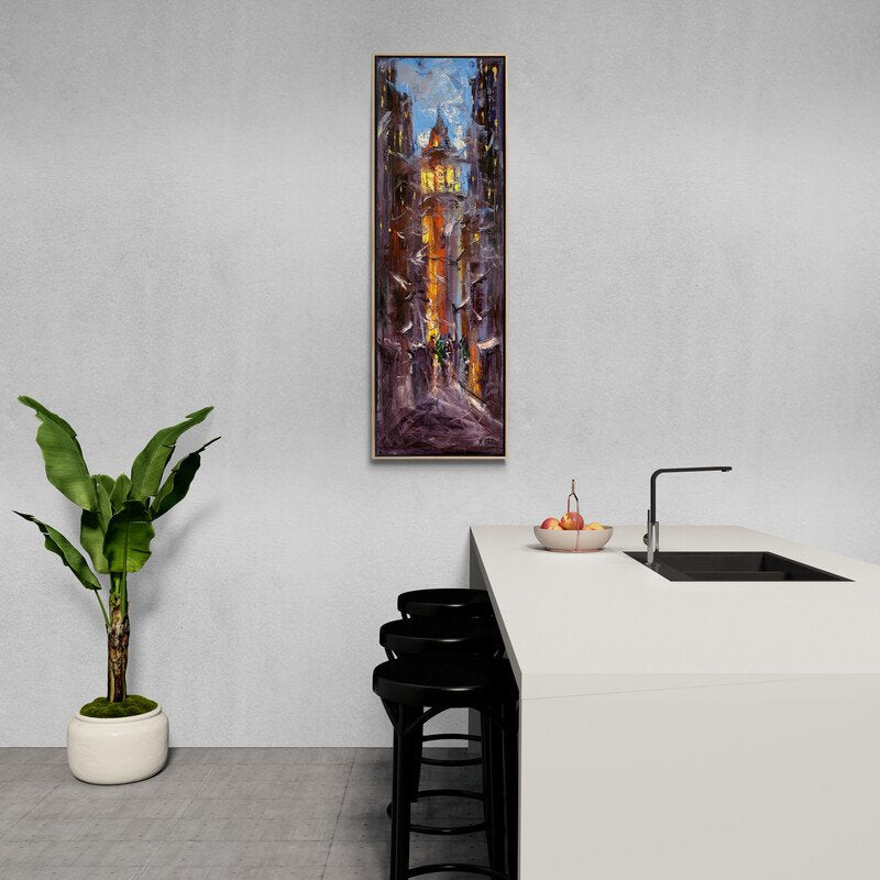 Galata'nın Kanat Çırpışları Yağlı Boya Tablosu