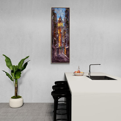 Galata'nın Kanat Çırpışları Yağlı Boya Tablosu