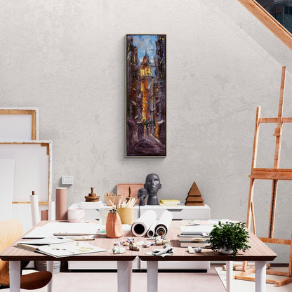 Galata'nın Kanat Çırpışları Yağlı Boya Tablosu