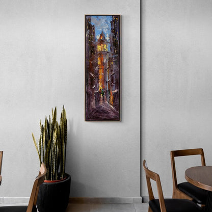 Galata'nın Kanat Çırpışları Yağlı Boya Tablosu