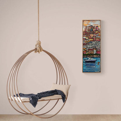 Boğazın Renkli Ritmi Yağlı Boya Tablosu