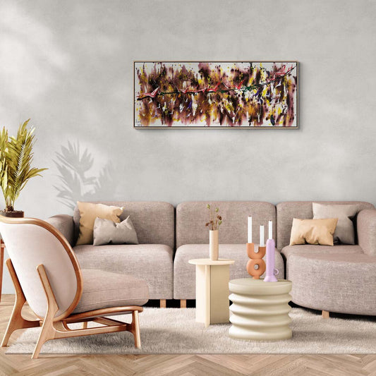 Kanatların İzleri Yağlı Boya Tablosu