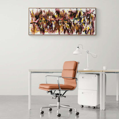 Kanatların İzleri Yağlı Boya Tablosu