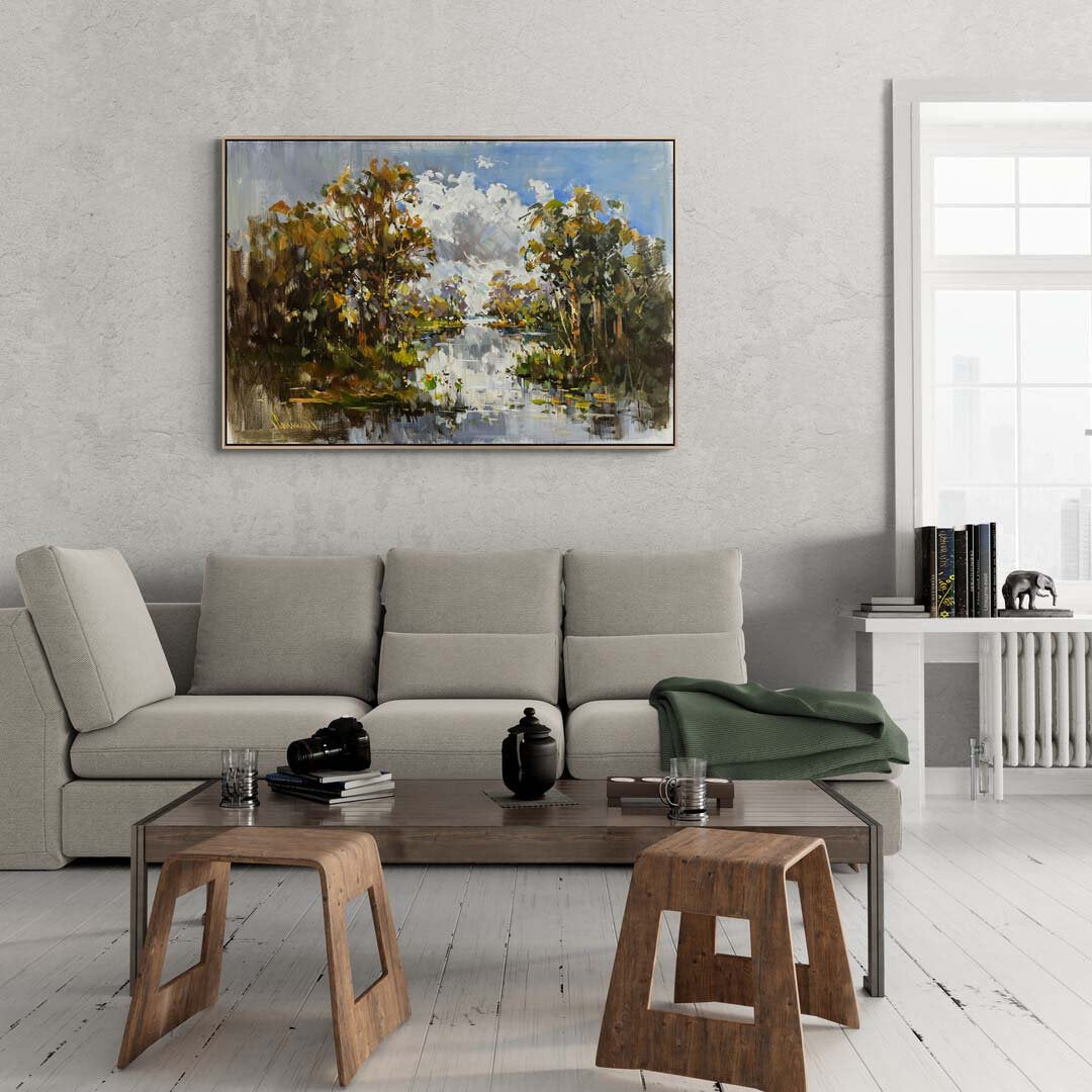 Doğanın Kalbinde Yağlı Boya Tablosu