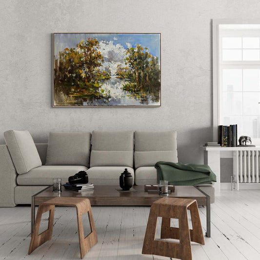 Doğanın Kalbinde Yağlı Boya Tablosu