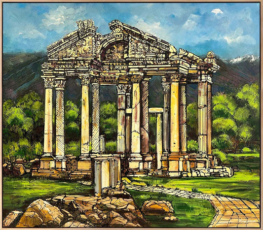 Afrodisyas Antik Kenti Yağlı Boya Tablosu