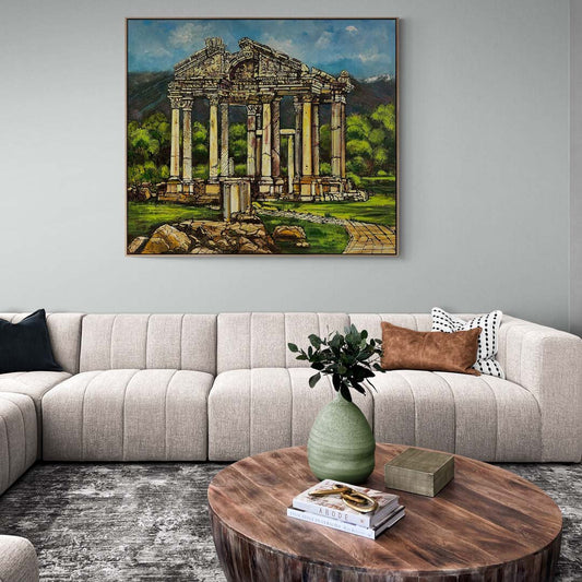 Afrodisyas Antik Kenti Yağlı Boya Tablosu