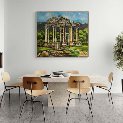 Afrodisyas Antik Kenti Yağlı Boya Tablosu