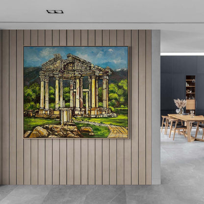 Afrodisyas Antik Kenti Yağlı Boya Tablosu