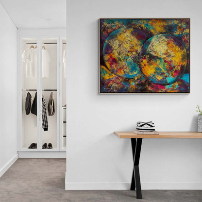 Gizemli Küreler Yağlı Boya Tablosu