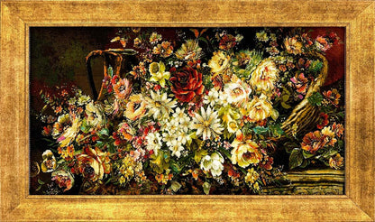 Çiçek Patlaması El Dokuma Tablosu