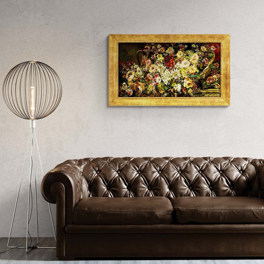 Çiçek Patlaması El Dokuma Tablosu