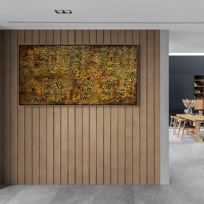 Meşk Altın Dalgalar Hat Sanatı Tablosu