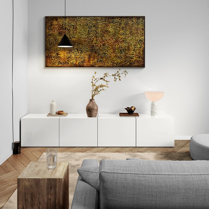 Meşk Altın Dalgalar Hat Sanatı Tablosu