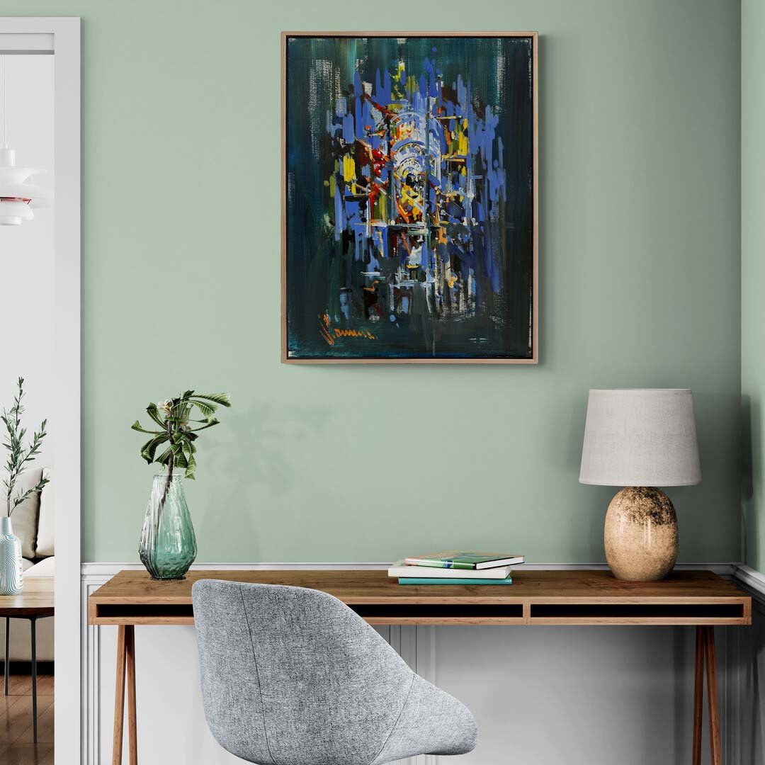 Kaos ve Düzen Yağlı Boya Tablosu