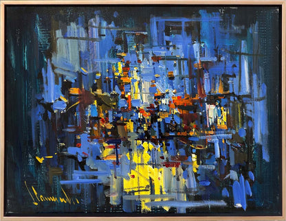 Renklerin Fırtınası Yağlı Boya Tablosu