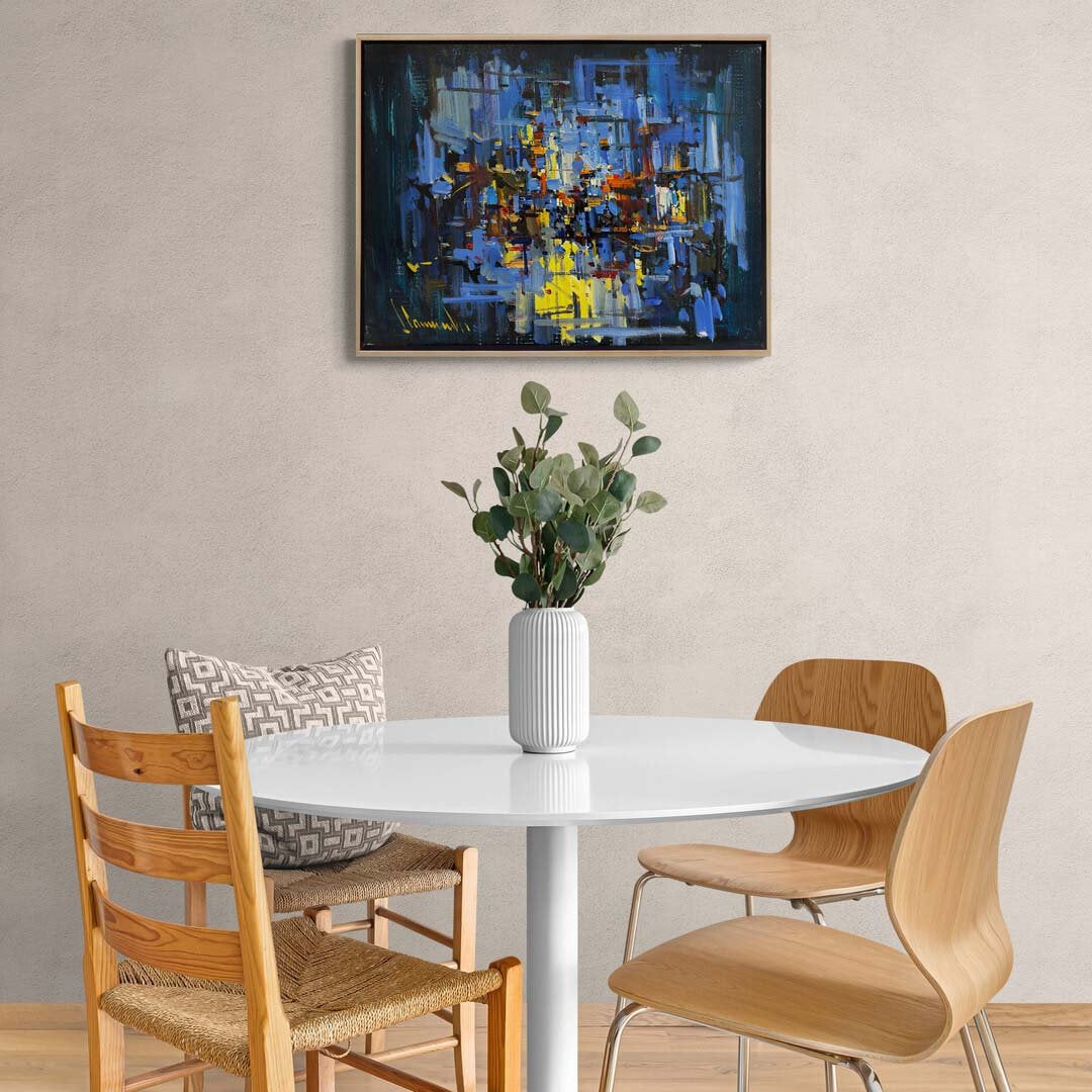 Renklerin Fırtınası Yağlı Boya Tablosu