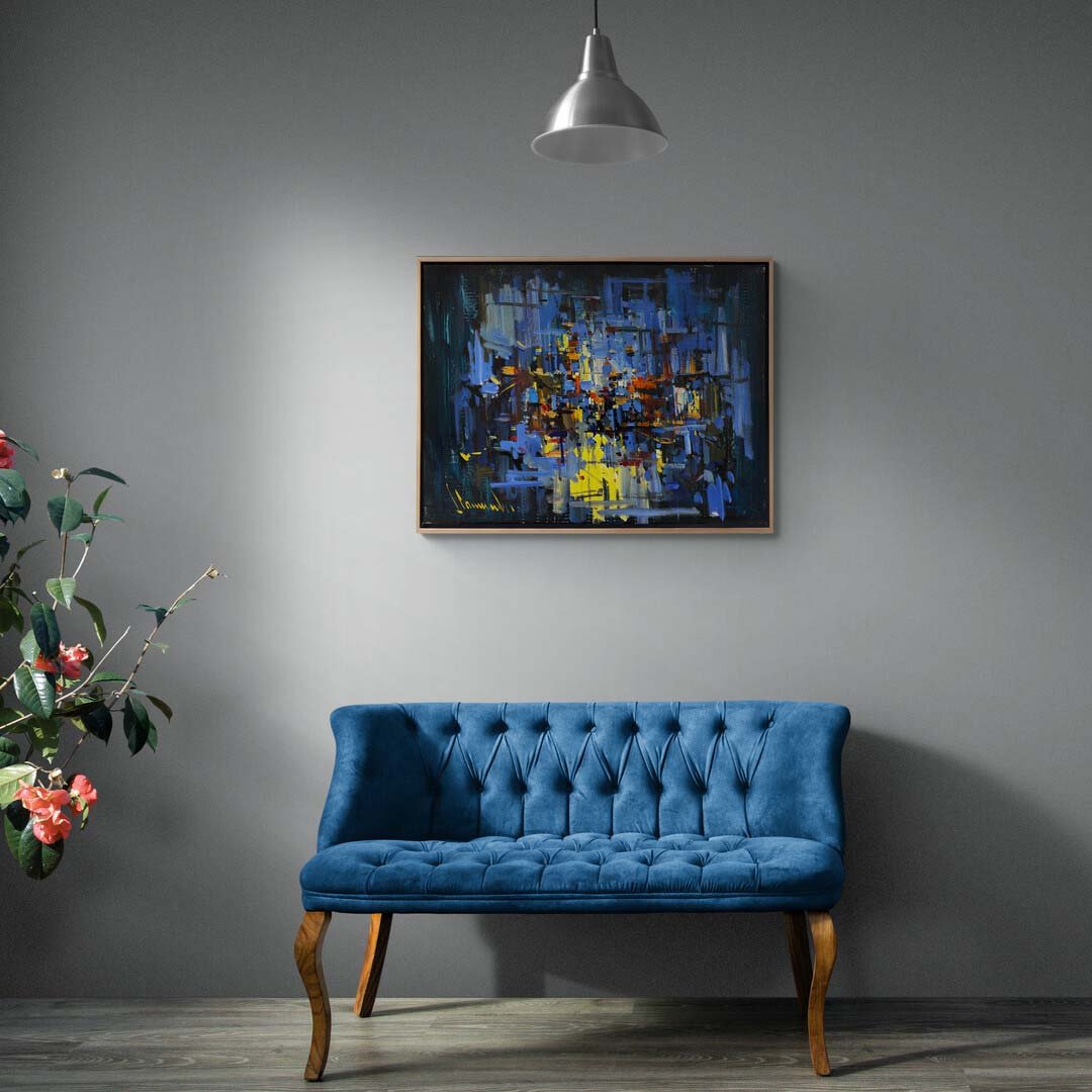 Renklerin Fırtınası Yağlı Boya Tablosu