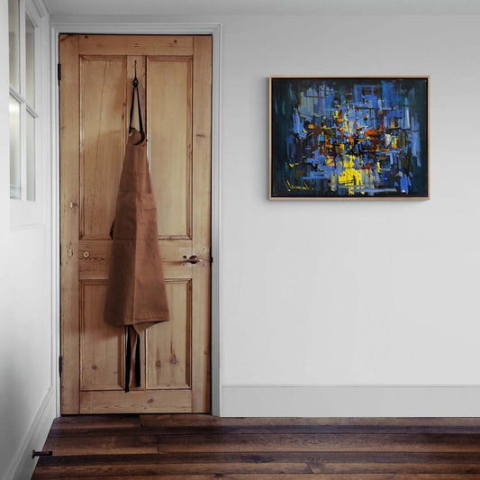 Renklerin Fırtınası Yağlı Boya Tablosu