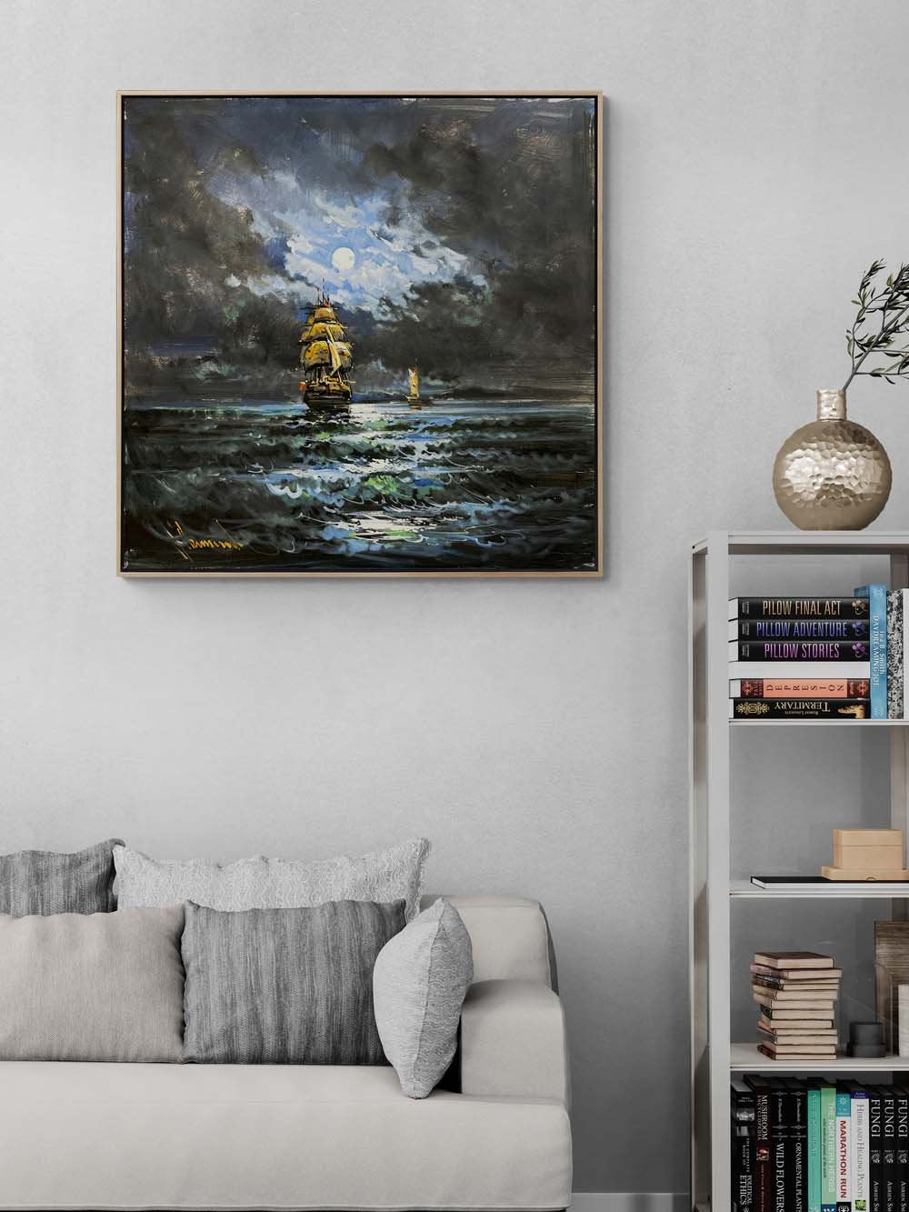 Dalgaların Fısıltısı Yağlı Boya Tablosu