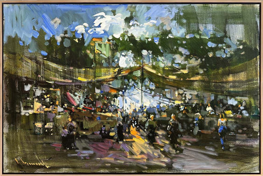 Doğal Pazar Yeri Yağlı Boya Tablosu