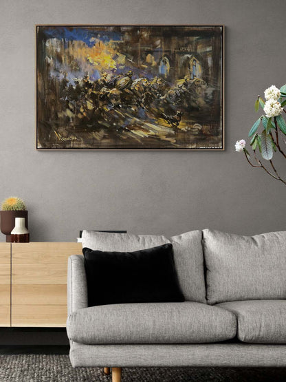 Savaşın Ruhu Yağlı Boya Tablosu