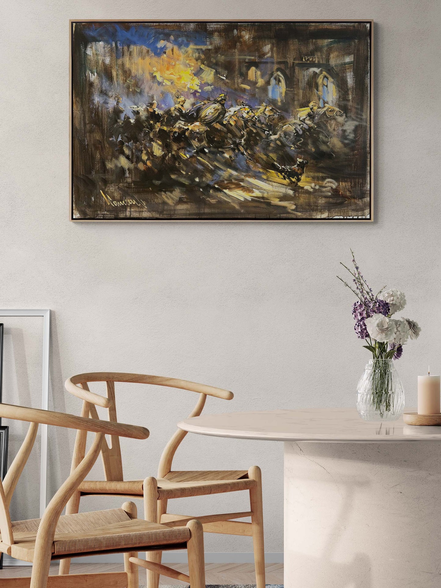 Savaşın Ruhu Yağlı Boya Tablosu