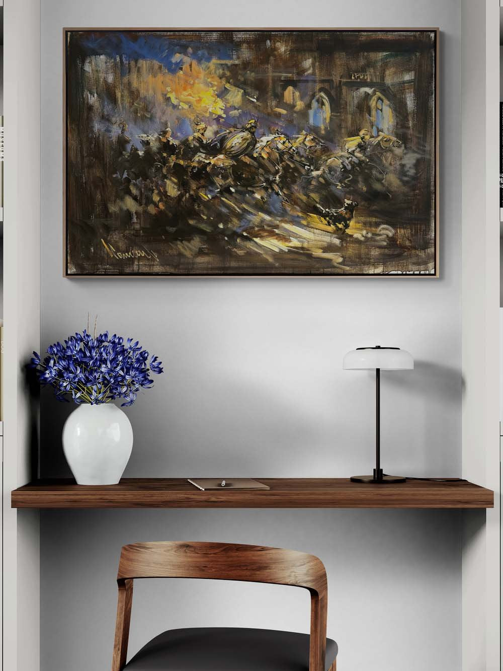 Savaşın Ruhu Yağlı Boya Tablosu