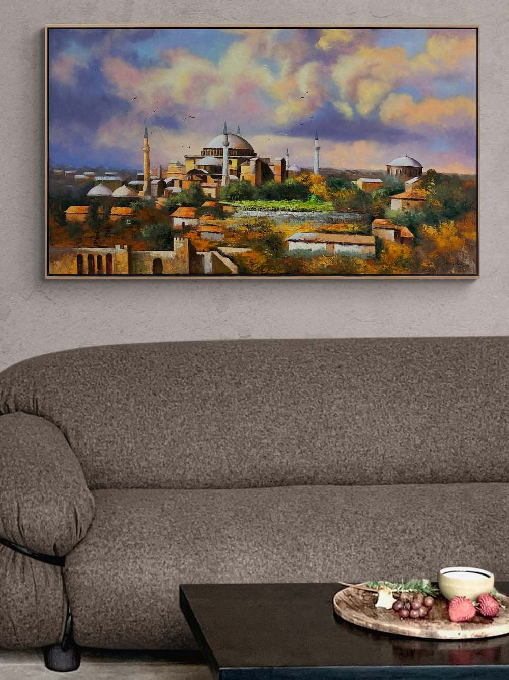 Cami ve Tarihin İzleri Yağlı Boya Tablosu