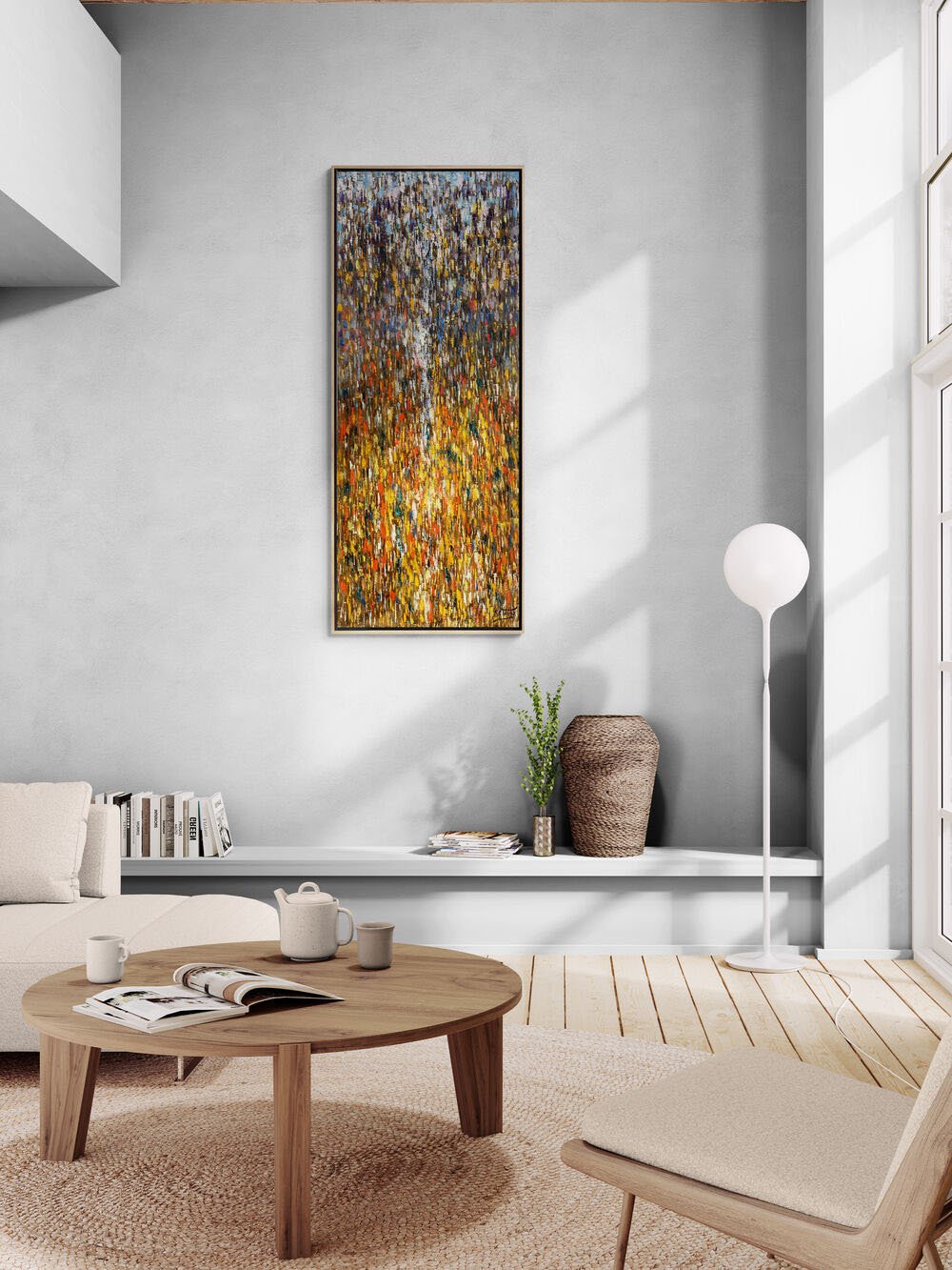 İçsel Evrenin Haritası Yağlı Boya Tablosu