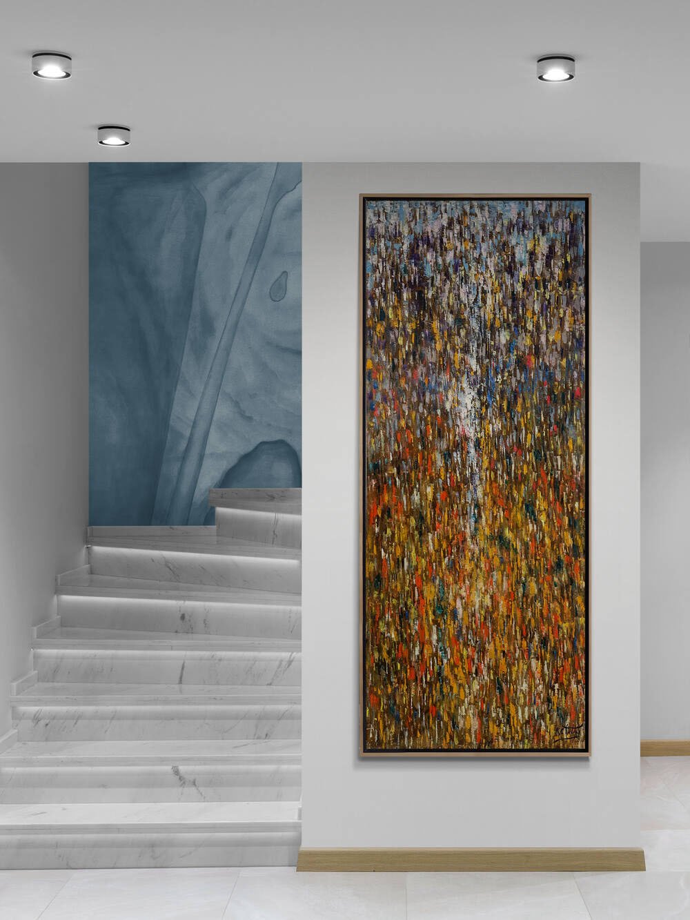 İçsel Evrenin Haritası Yağlı Boya Tablosu