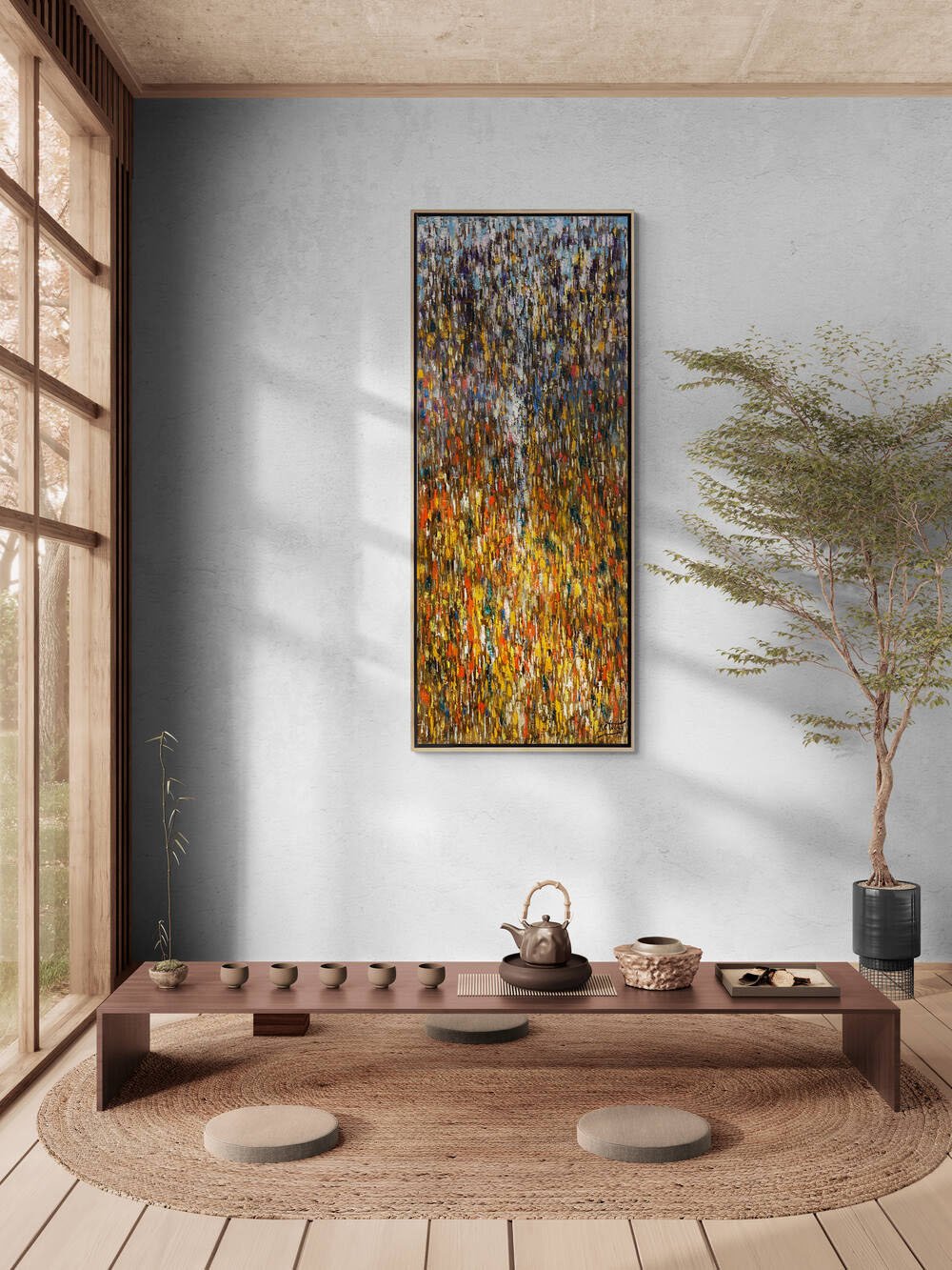 İçsel Evrenin Haritası Yağlı Boya Tablosu