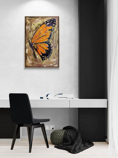 Renklerin Kanatlı Dansı Yağlı Boya Tablosu