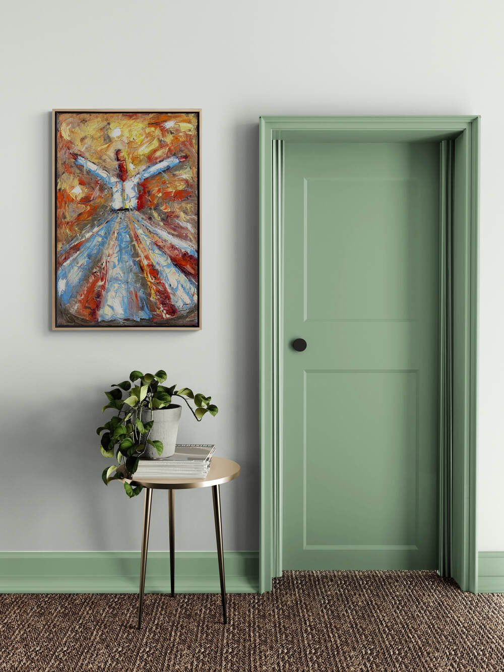 Dönüşte Saklı Sırlar Yağlı Boya Tablosu